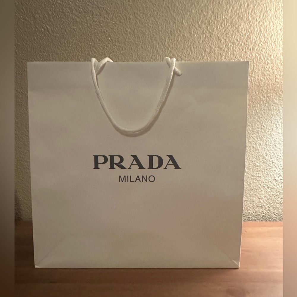 Prada white medium size gift box